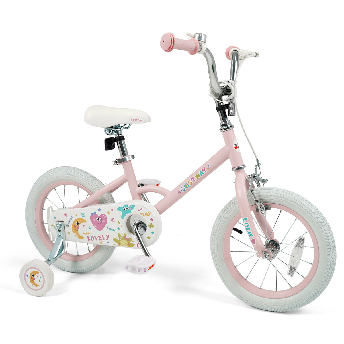 Vélo pour enfants réglable pour enfants de 3 à 8 ans - Étoiles et Lune