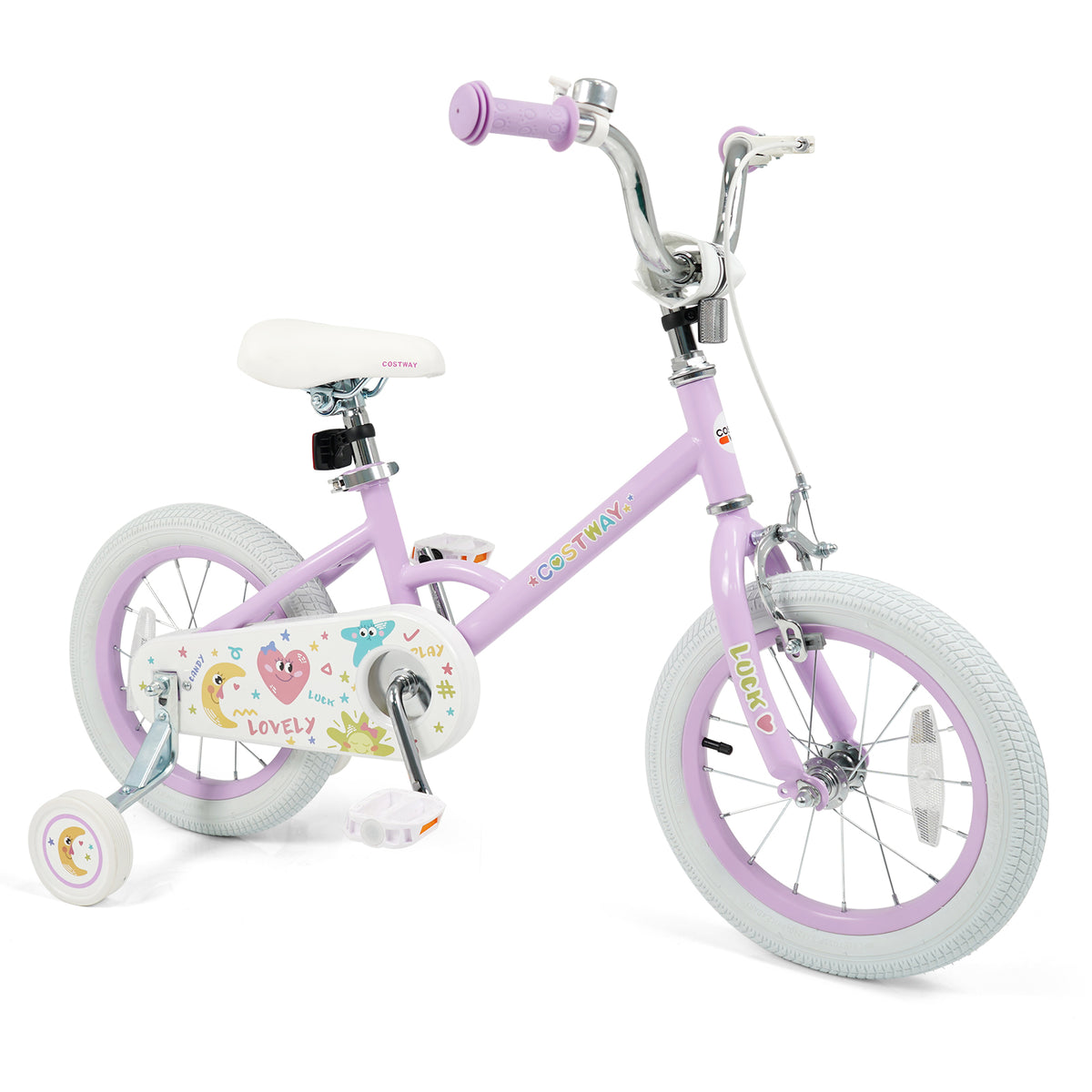 Vélo pour enfants réglable pour enfants de 3 à 8 ans - Étoiles et Lune