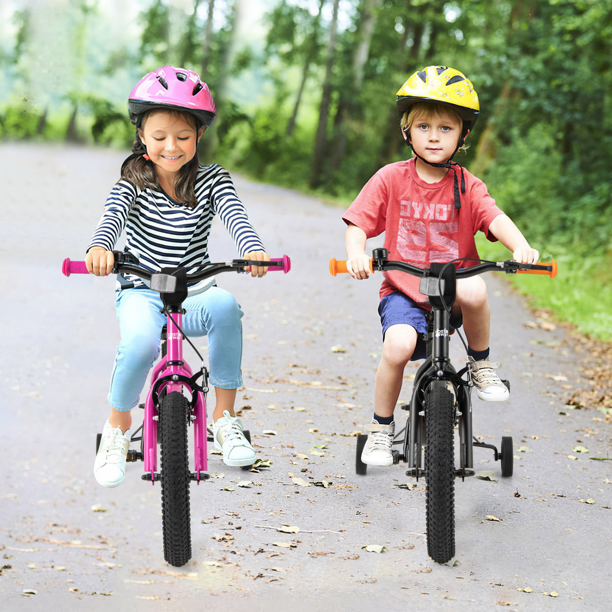 Kids Bike for 4-7 Years Old Adjustable with Removable Training Wheels