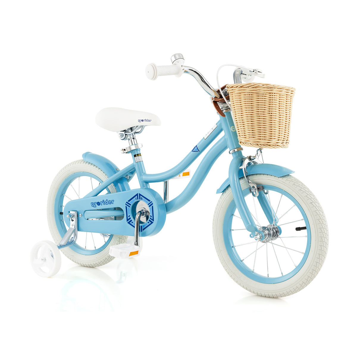 Kids Bike with Training Wheels and Adjustable Handlebar Seat