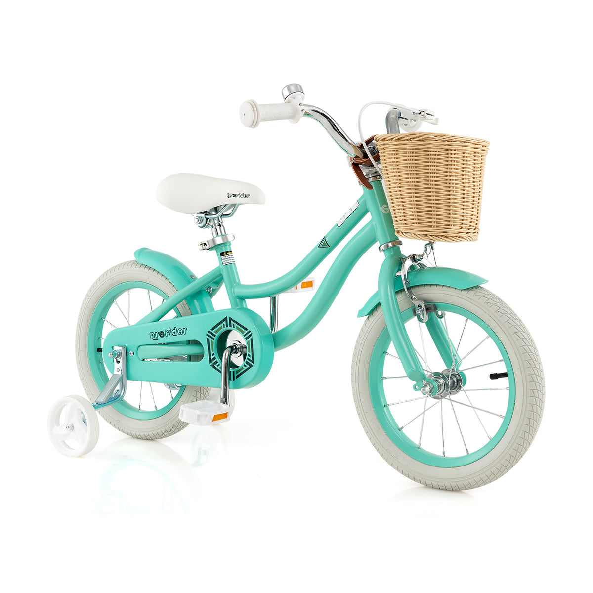 Kids Bike with Training Wheels and Adjustable Handlebar Seat