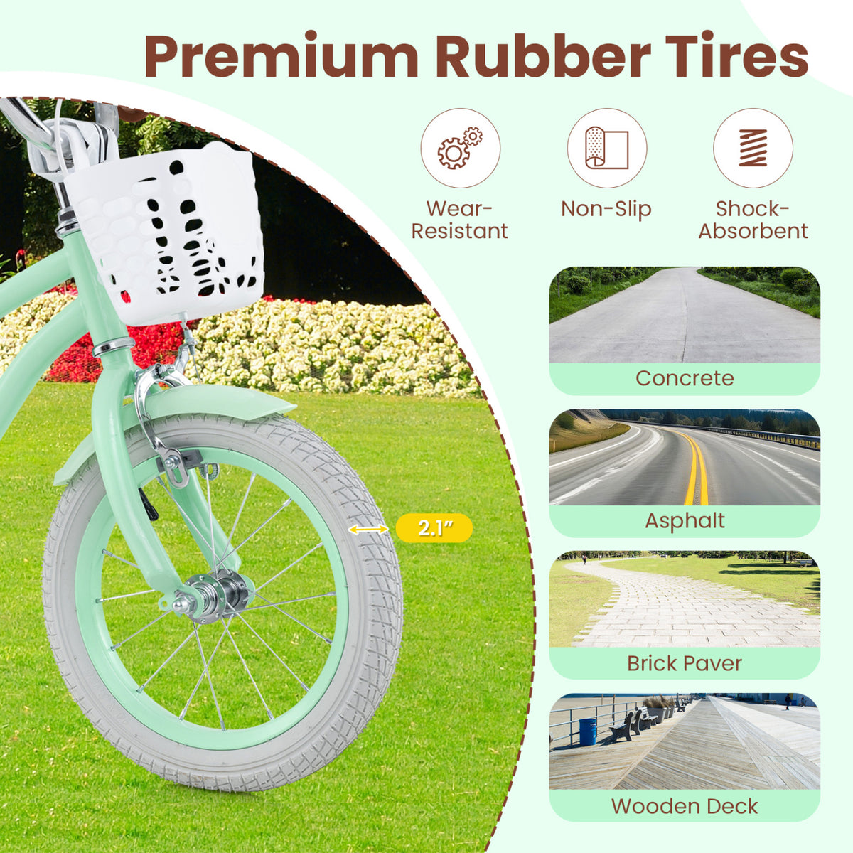 Vélo pour enfants avec selle réglable et sonnette pour enfants de 3 à 8 ans