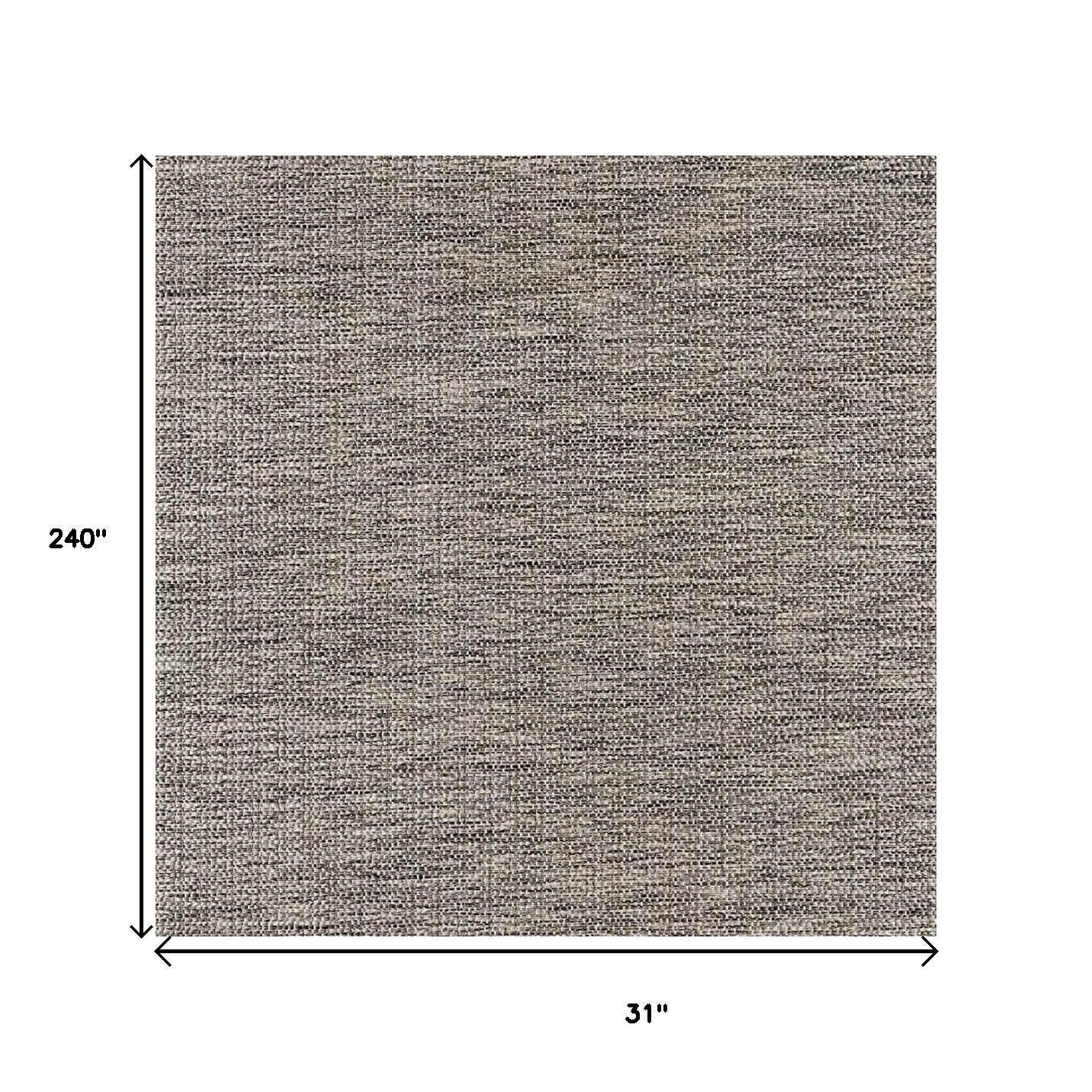 15' Beige And Gray Abstract Runner Rug-Area Rugs-DECOROLALA