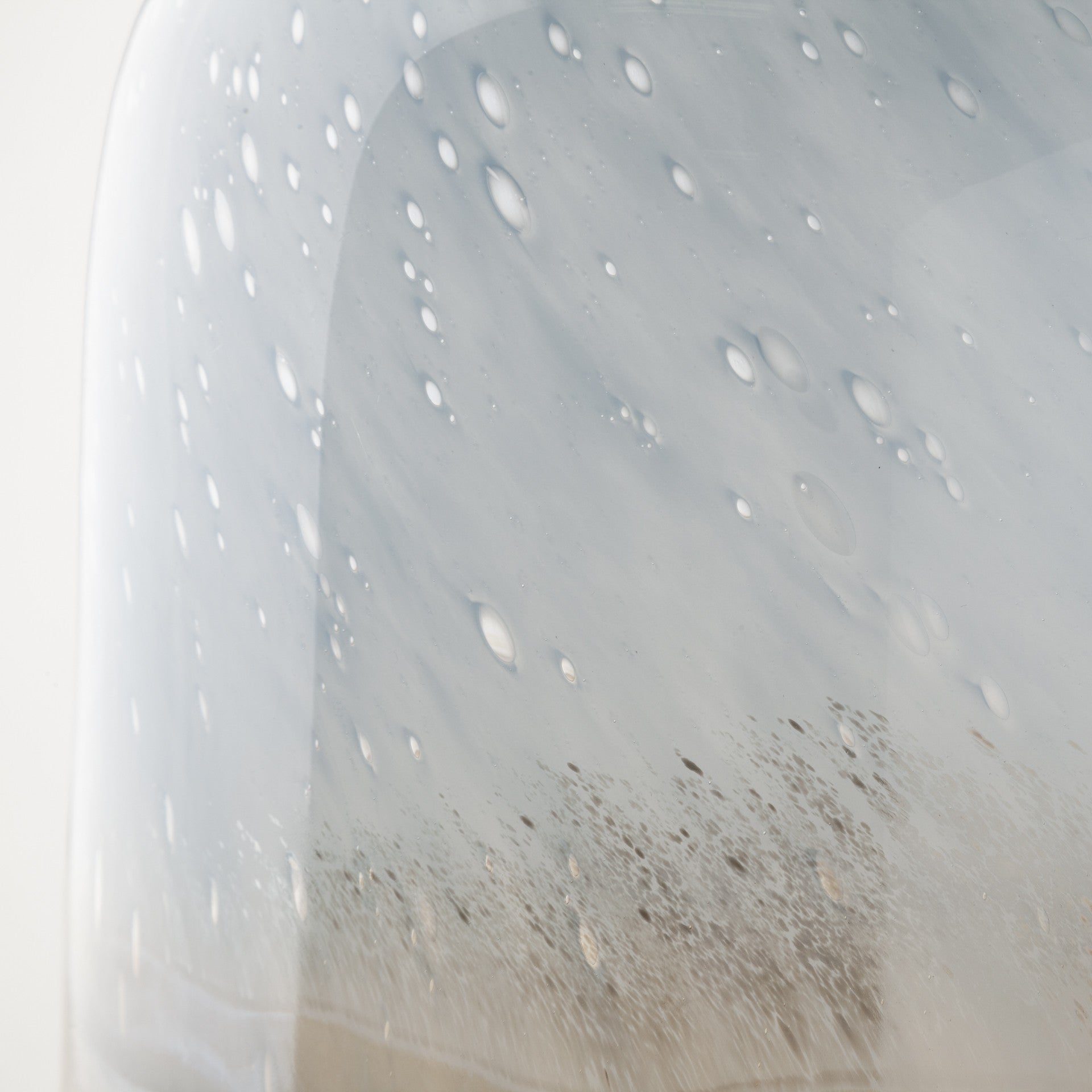 15" Blue And Beige Abstract Cylinder Crystal Glass Table Vase-Vases-DECOROLALA