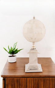 15" Bone Metal Hand Painted Figurine Tabletop Sculpture-Sculptures-DECOROLALA