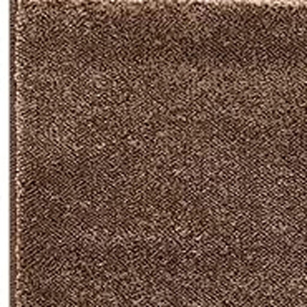 15' Brown And Black Geometric Distressed Runner Rug-Area Rugs-DECOROLALA