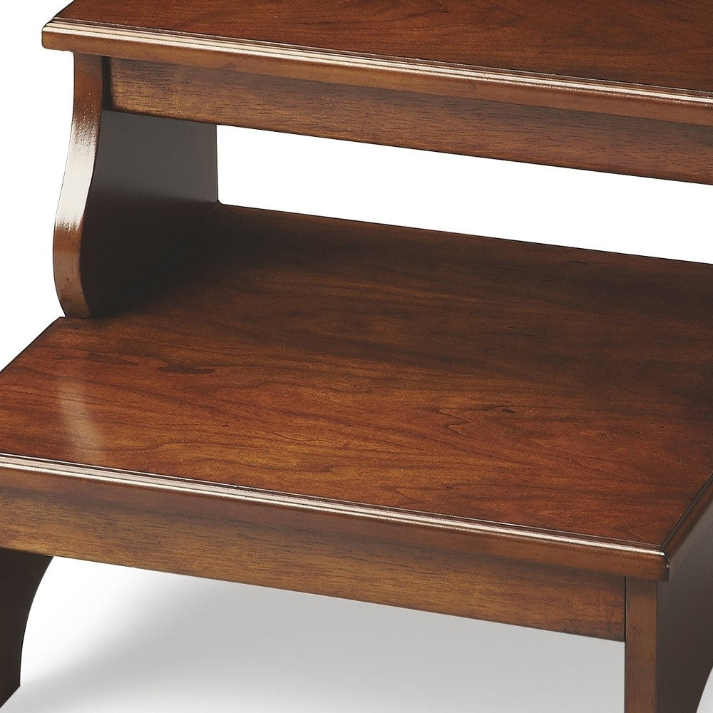 15" Brown Manufactured Wood Backless Bar Chair-Bar Chairs-DECOROLALA