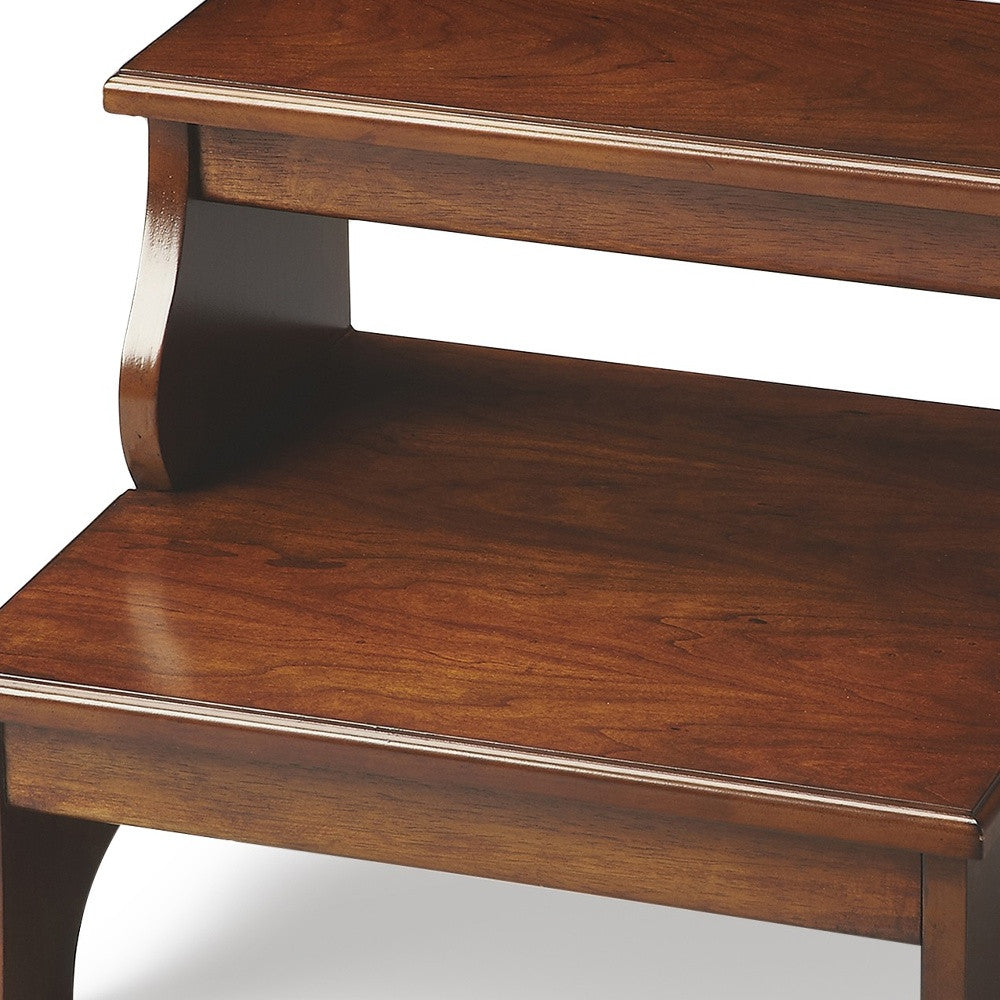 15" Brown Manufactured Wood Backless Bar Chair-Bar Chairs-DECOROLALA