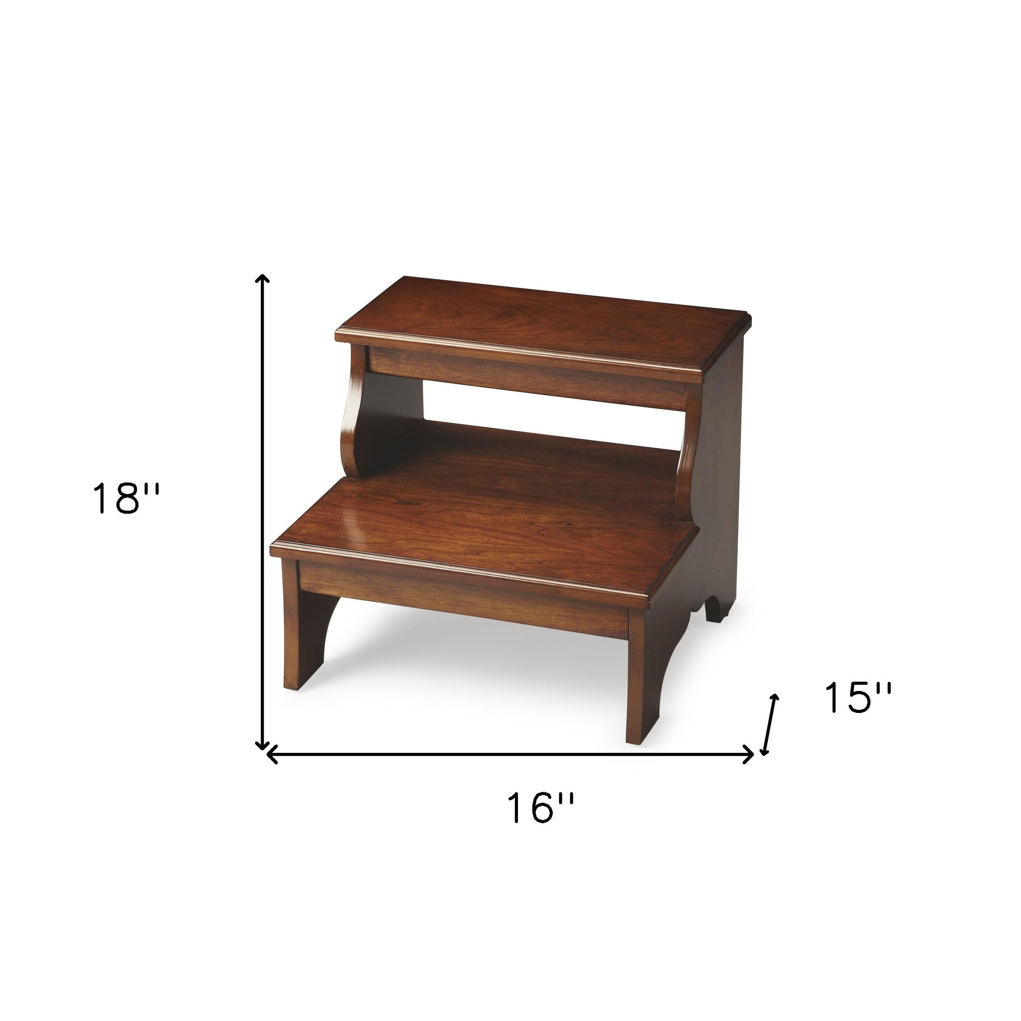 15" Brown Manufactured Wood Backless Bar Chair-Bar Chairs-DECOROLALA