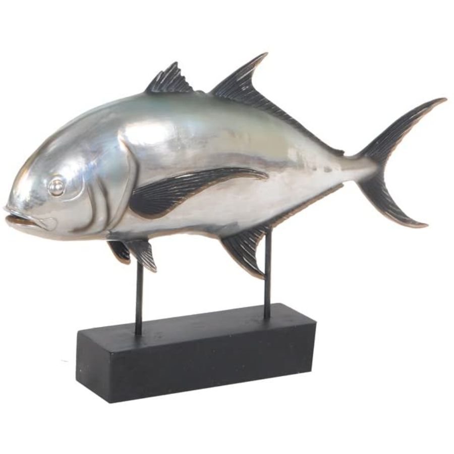 15" Multiple Colors Metal Hand Painted Sculpture-Sculptures-DECOROLALA