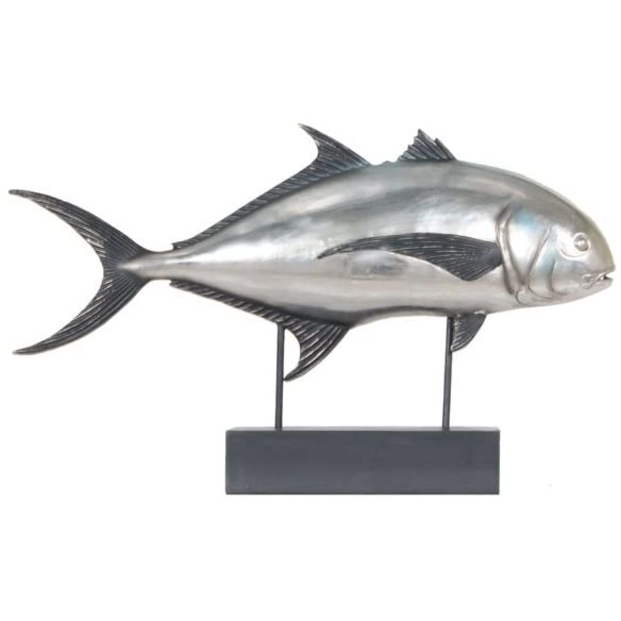 15" Multiple Colors Metal Hand Painted Sculpture-Sculptures-DECOROLALA