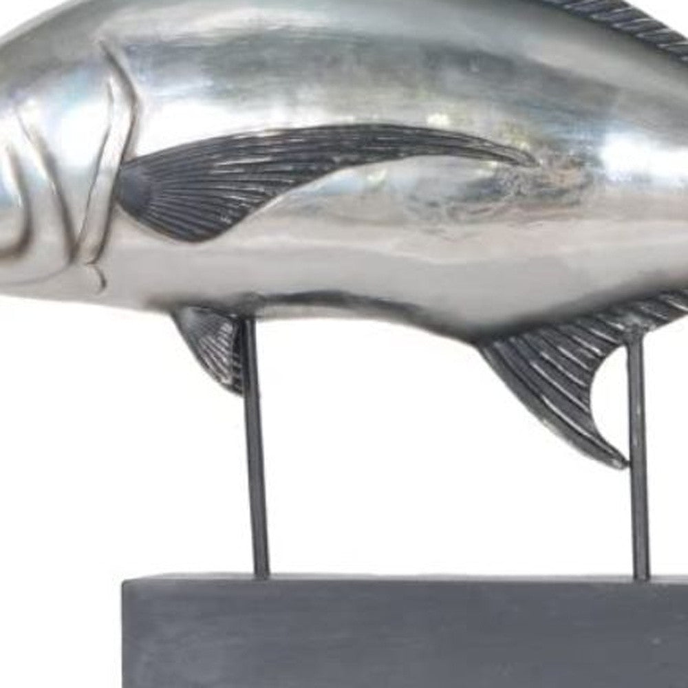 15" Multiple Colors Metal Hand Painted Sculpture-Sculptures-DECOROLALA