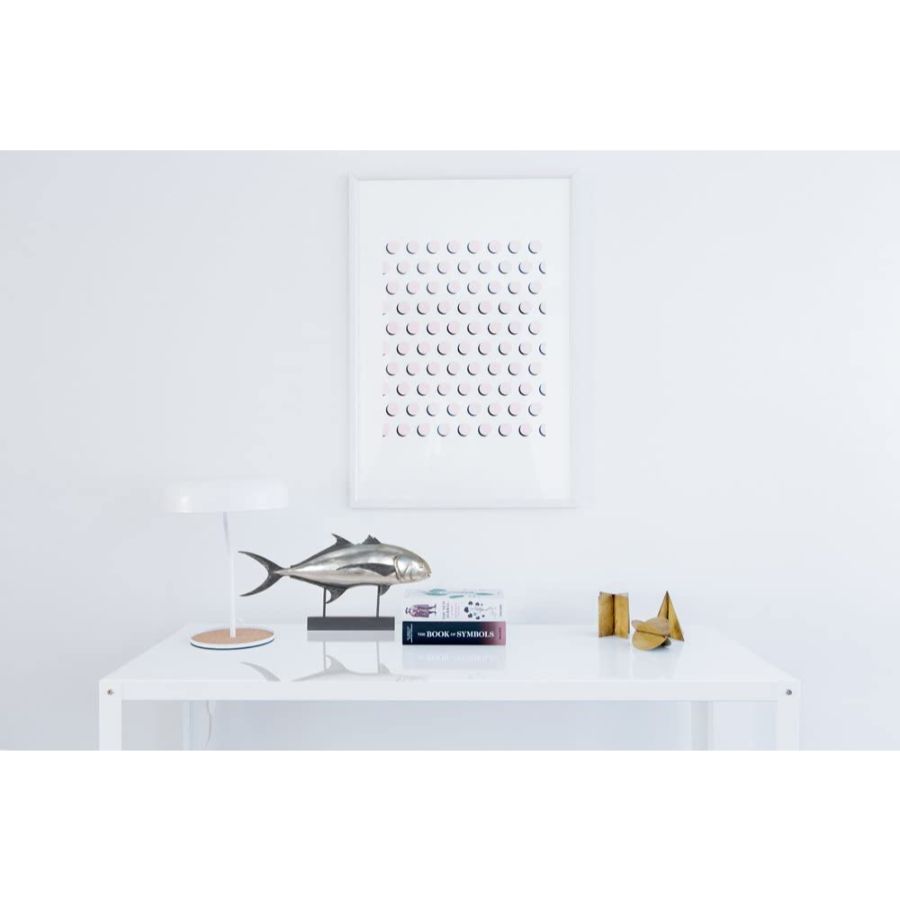 15" Multiple Colors Metal Hand Painted Sculpture-Sculptures-DECOROLALA