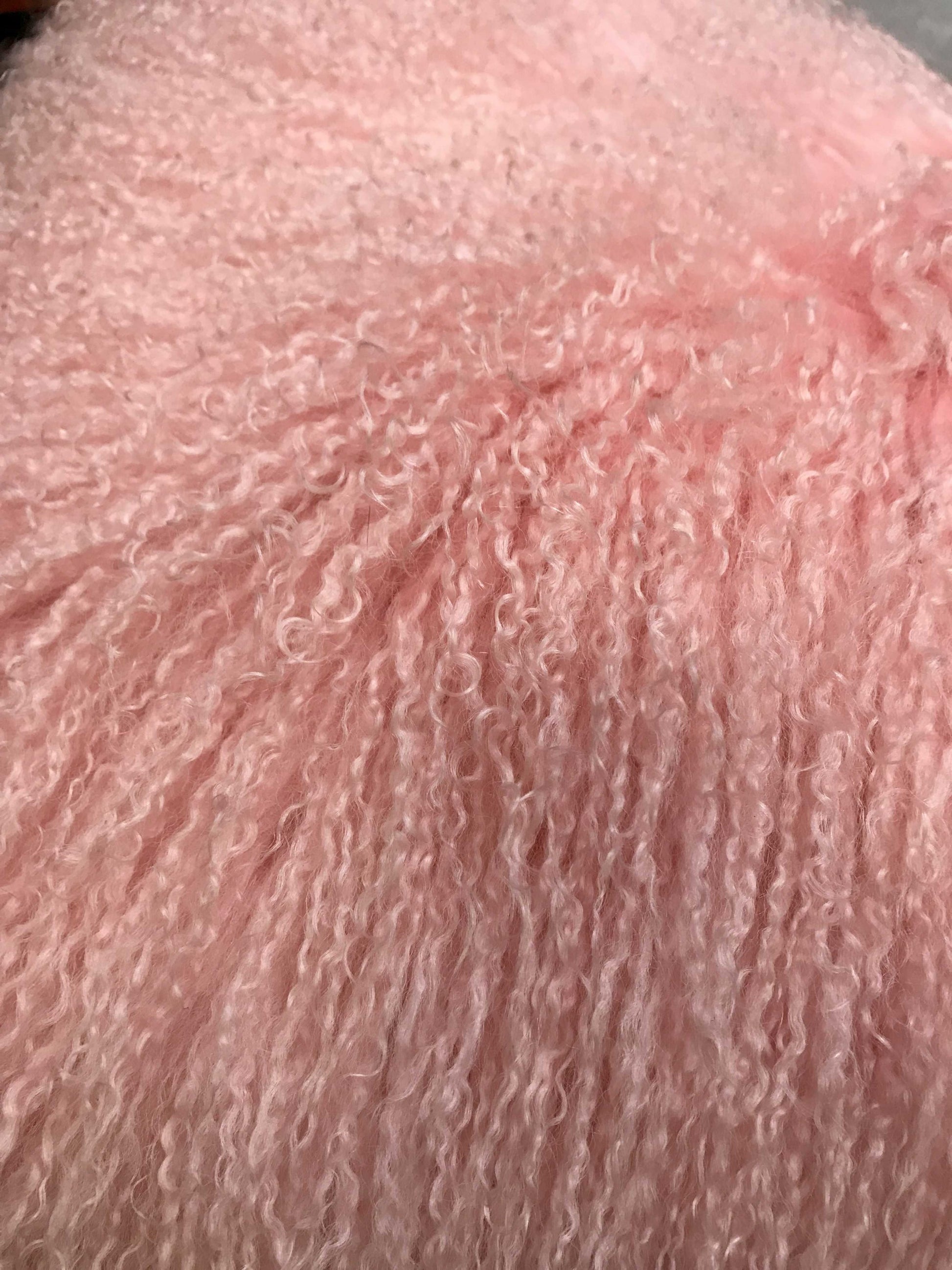 15" X 25" Pink Lambswool Down Lumbar Throw Pillow-Accent Throw Pillows-DECOROLALA