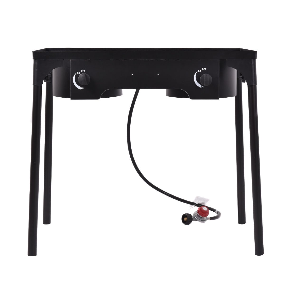 150 000 BTU Double Burner Outdoor Stove BBQ Grill-Outdoor Grills-DECOROLALA