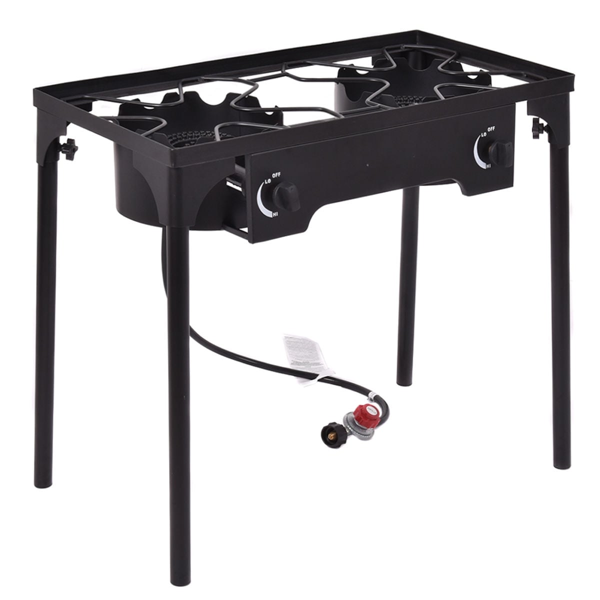 150 000 BTU Double Burner Outdoor Stove BBQ Grill-Outdoor Grills-DECOROLALA