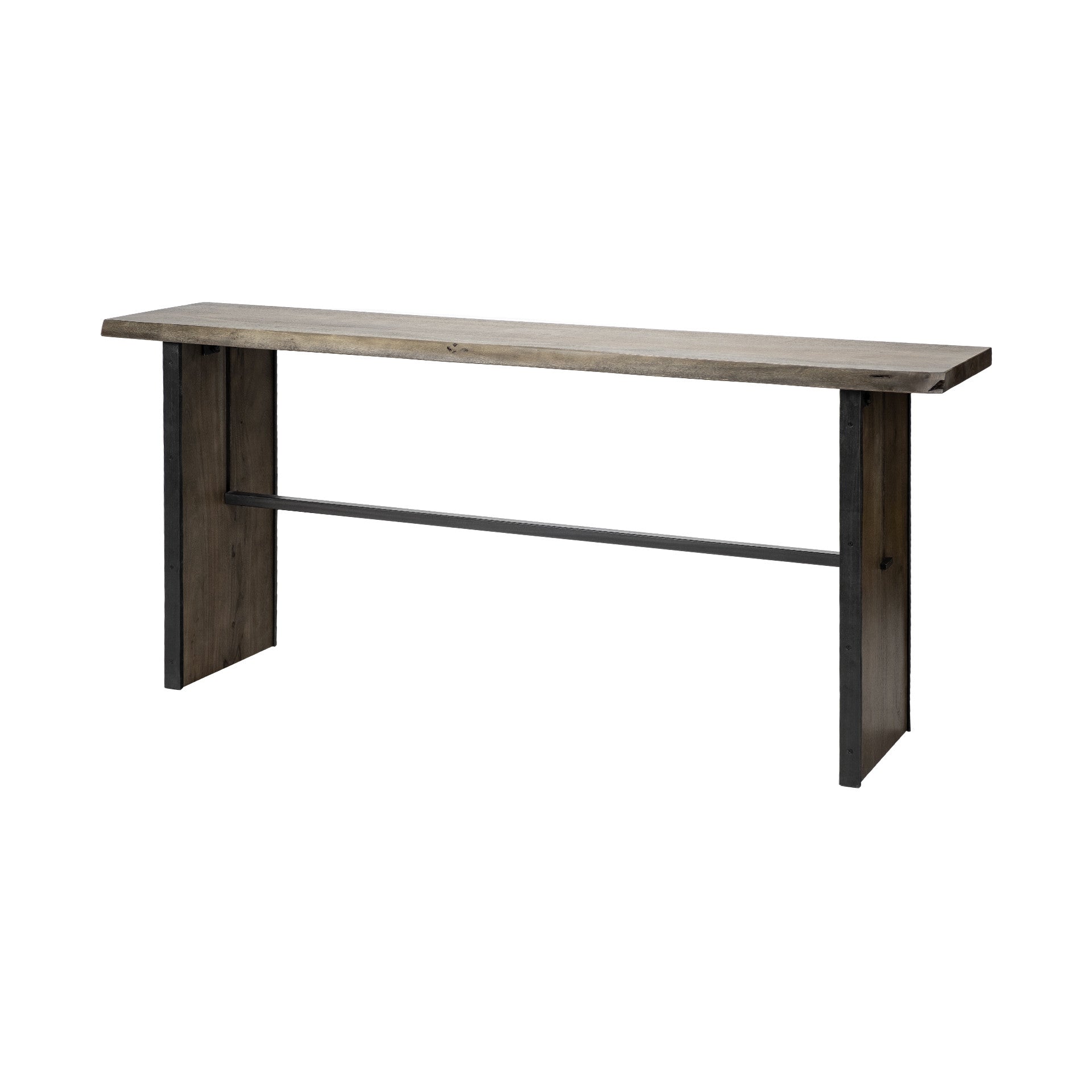16" Brown Solid Wood Solid Console Table-Console Tables-DECOROLALA
