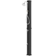 16 Gal Solar Heated Outdoor Shower - 7.4 FT Black ABS-DECOROLALA
