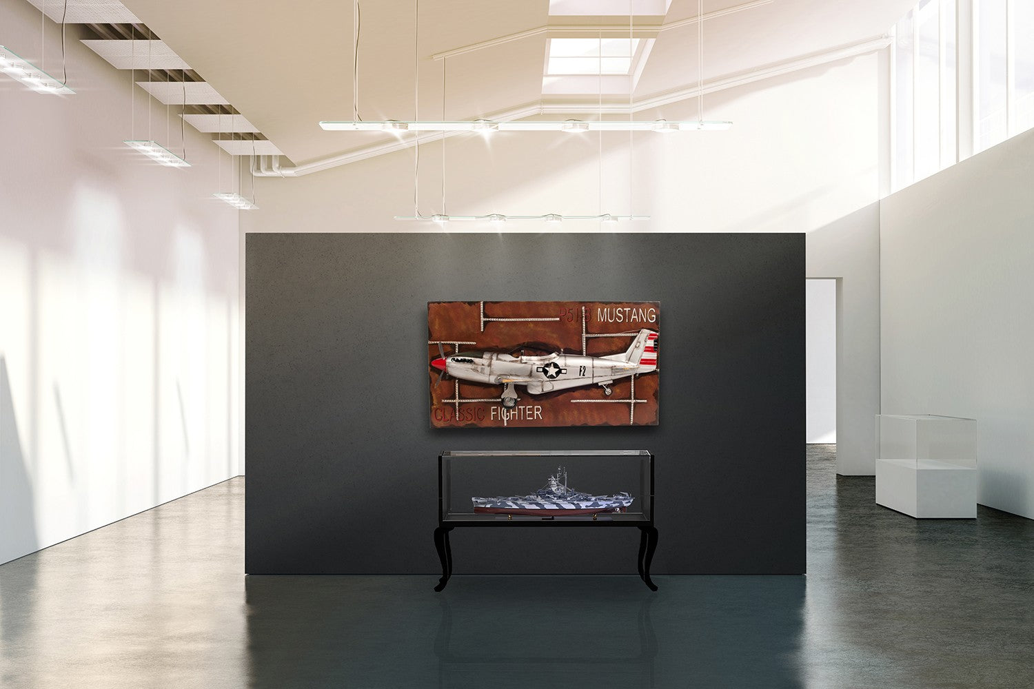 16" Gray And White Manufactured Wood Hand Painted Sculpture-Sculptures-DECOROLALA