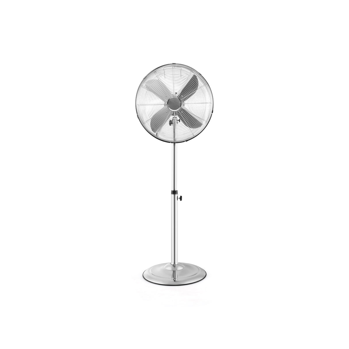 16 Inch Pedestal Standing Fan Oscillating Pedestal Fan with 3 Speeds and Adjustable Height-Silver-Fans-DECOROLALA