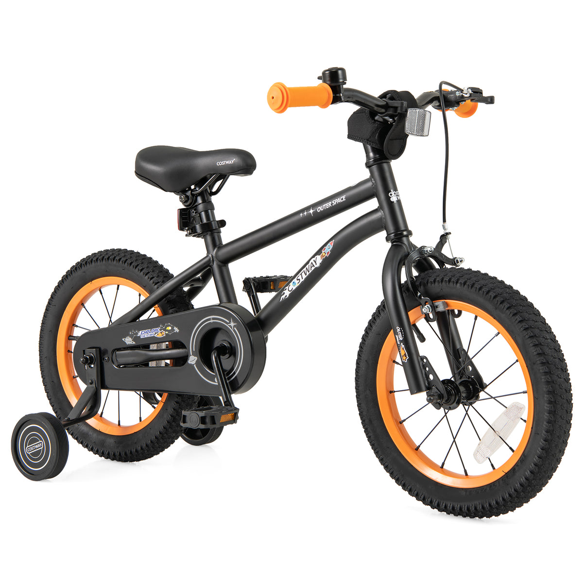 16" Kids Bike with Training Wheels, Adjustable Seat, 4-7 Years Old-Kids Bike-DECOROLALA