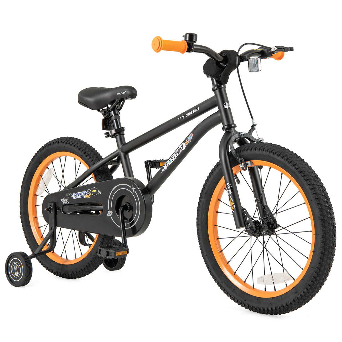 16" Kids Bike with Training Wheels, Adjustable Seat, 4-7 Years Old-Kids Bike-DECOROLALA