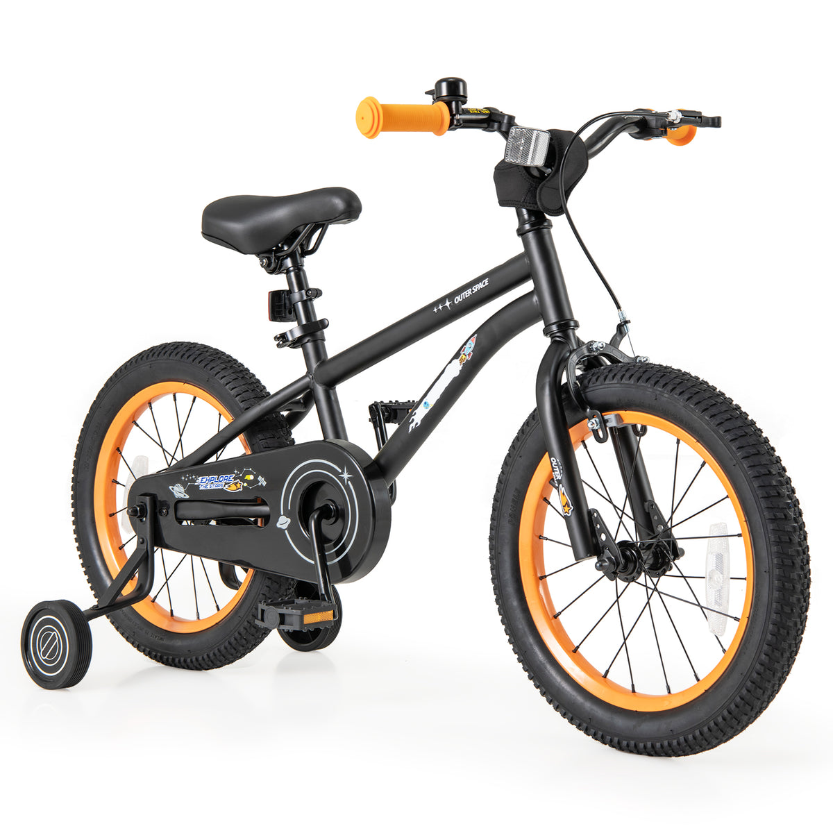16" Kids Bike with Training Wheels, Adjustable Seat, 4-7 Years Old-Kids Bike-DECOROLALA