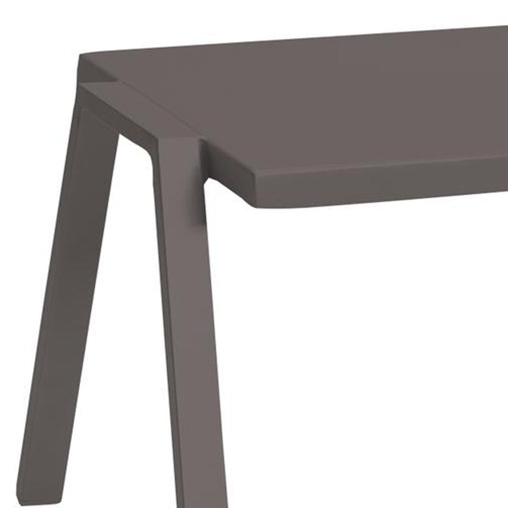 16" Taupe Aluminum End Table-End-Side Tables-DECOROLALA
