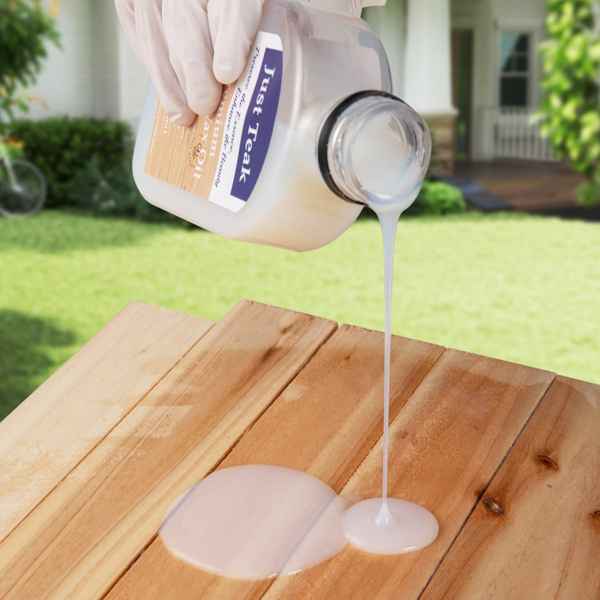16 oz Wood Oil Cleaner and Brightener for Outdoor and Indoor Furniture Set of 2-Outdoor Furniture Accessories-DECOROLALA