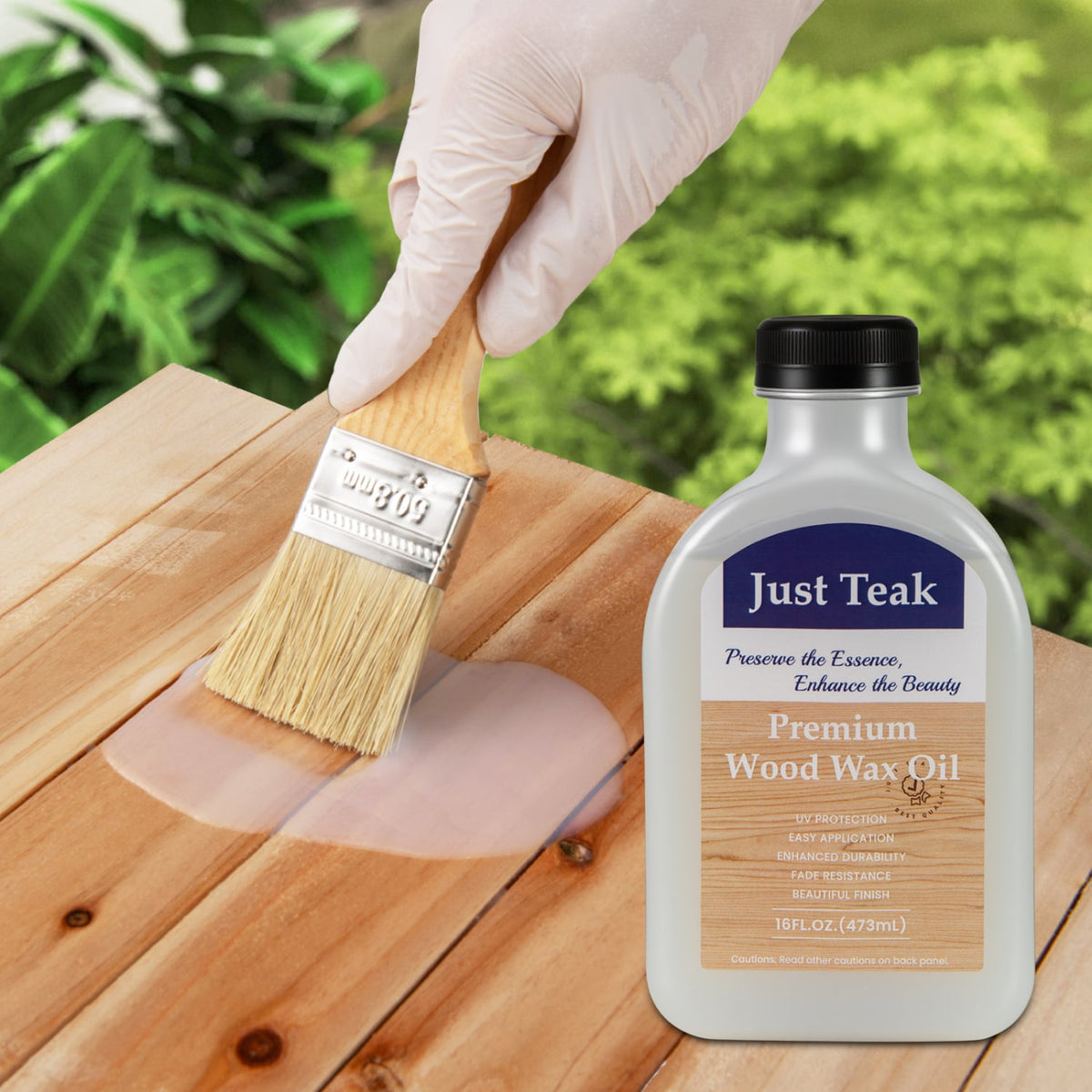 16 oz Wood Oil Cleaner and Brightener for Outdoor and Indoor Furniture Set of 2-Outdoor Furniture Accessories-DECOROLALA