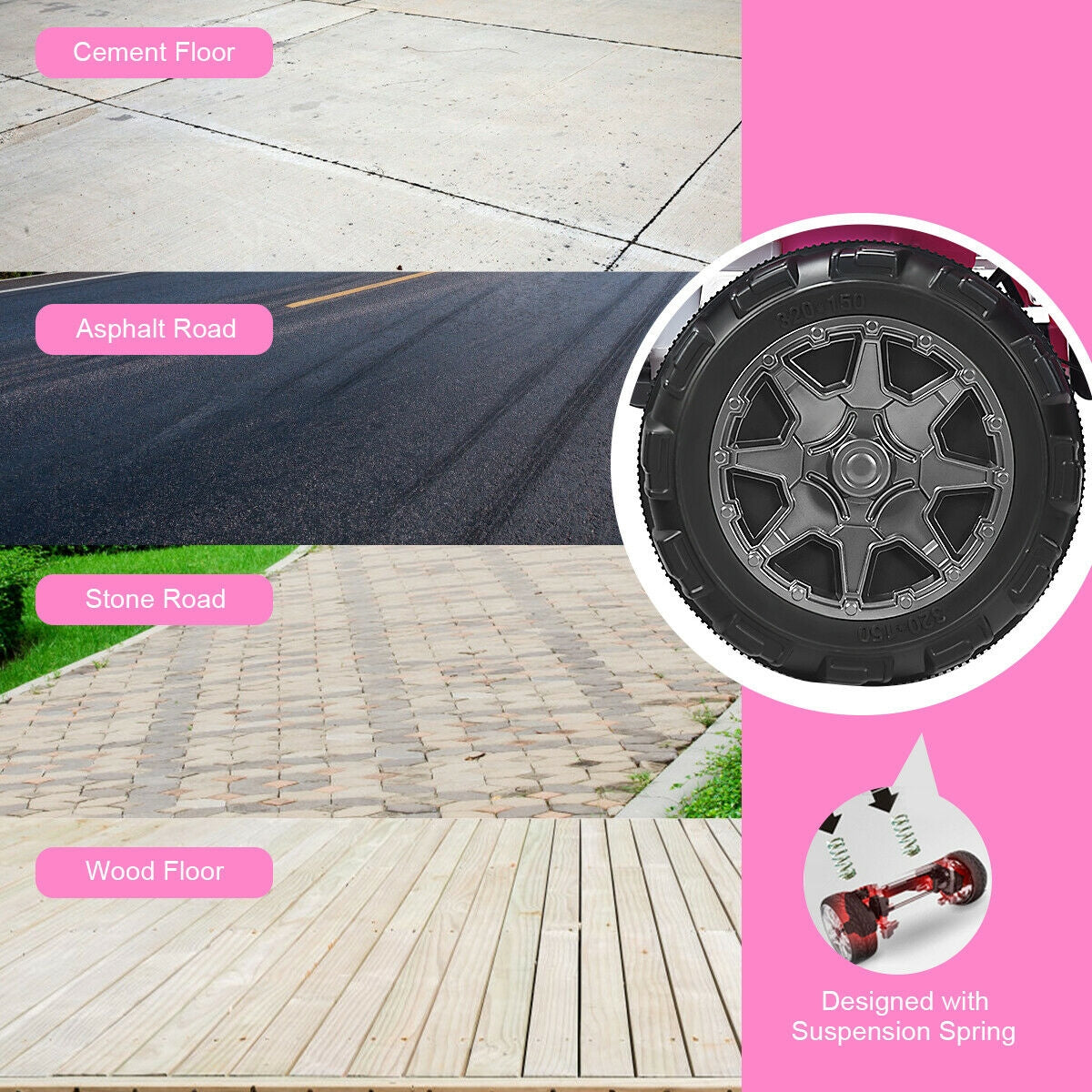 12V 2-Seater Ride on Car Truck with Remote Control and Storage Room