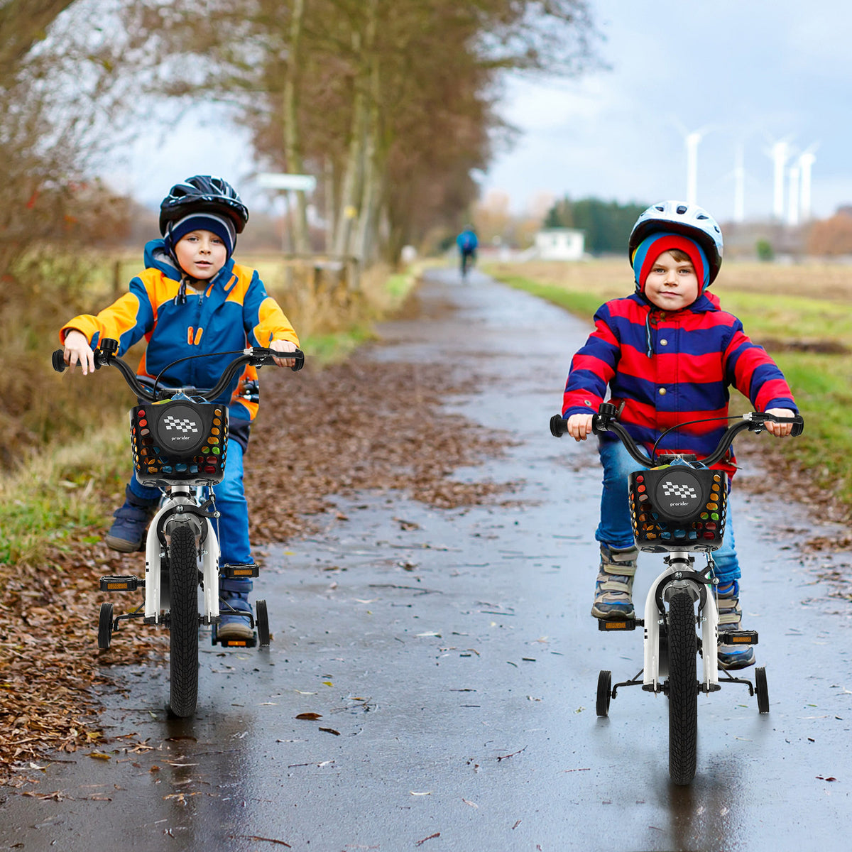 Vélo pour enfants avec roues stabilisatrices amovibles