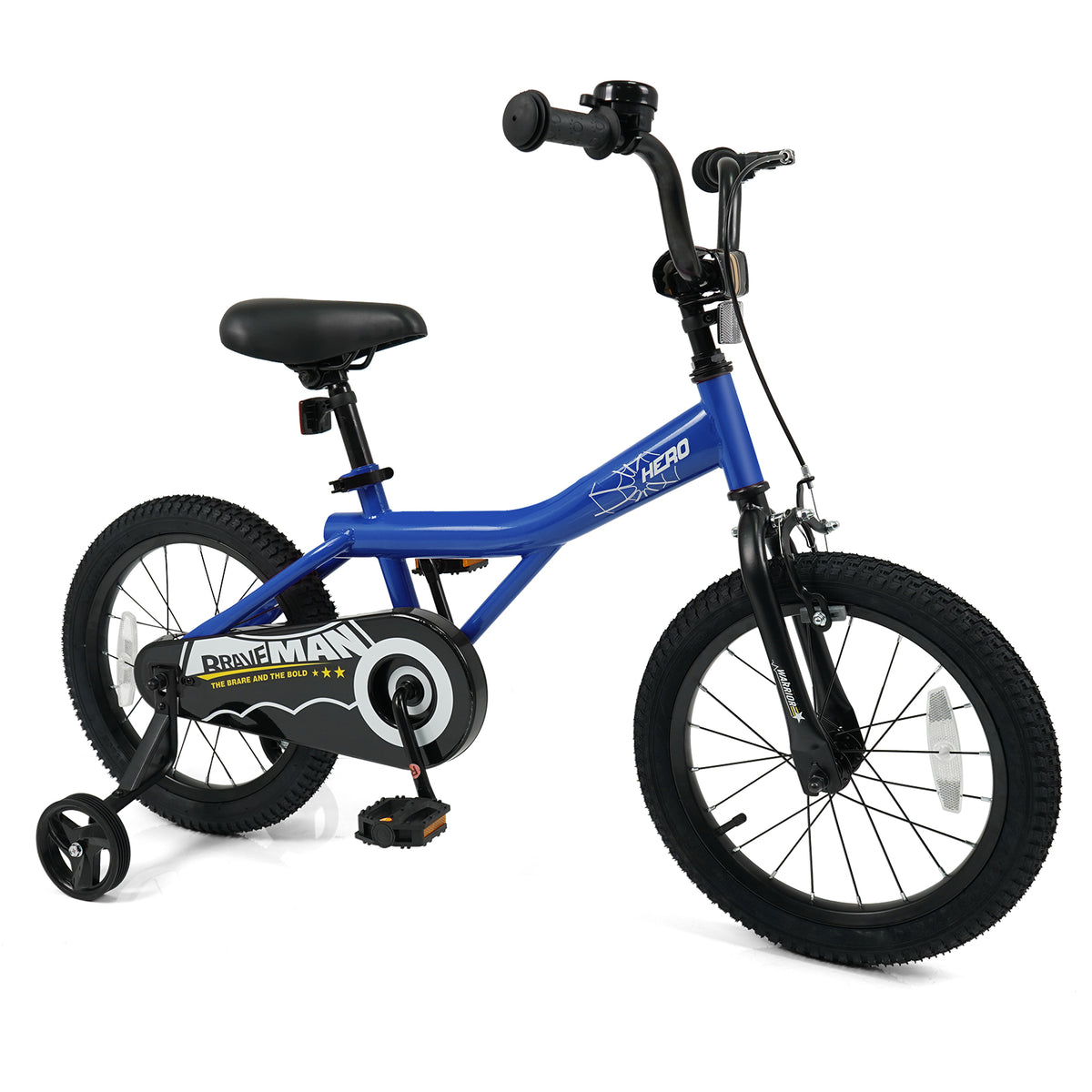 Kids Bike with Removable Training Wheels - Brave Hero