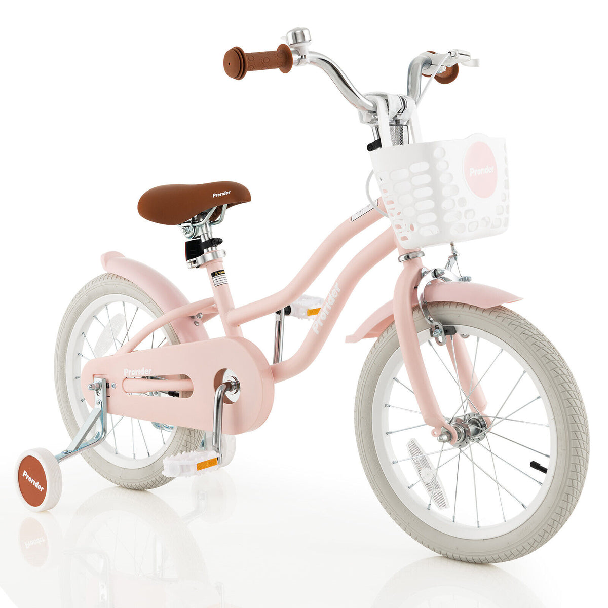 Vélo pour enfants avec frein à main avant et 2 roues stabilisatrices