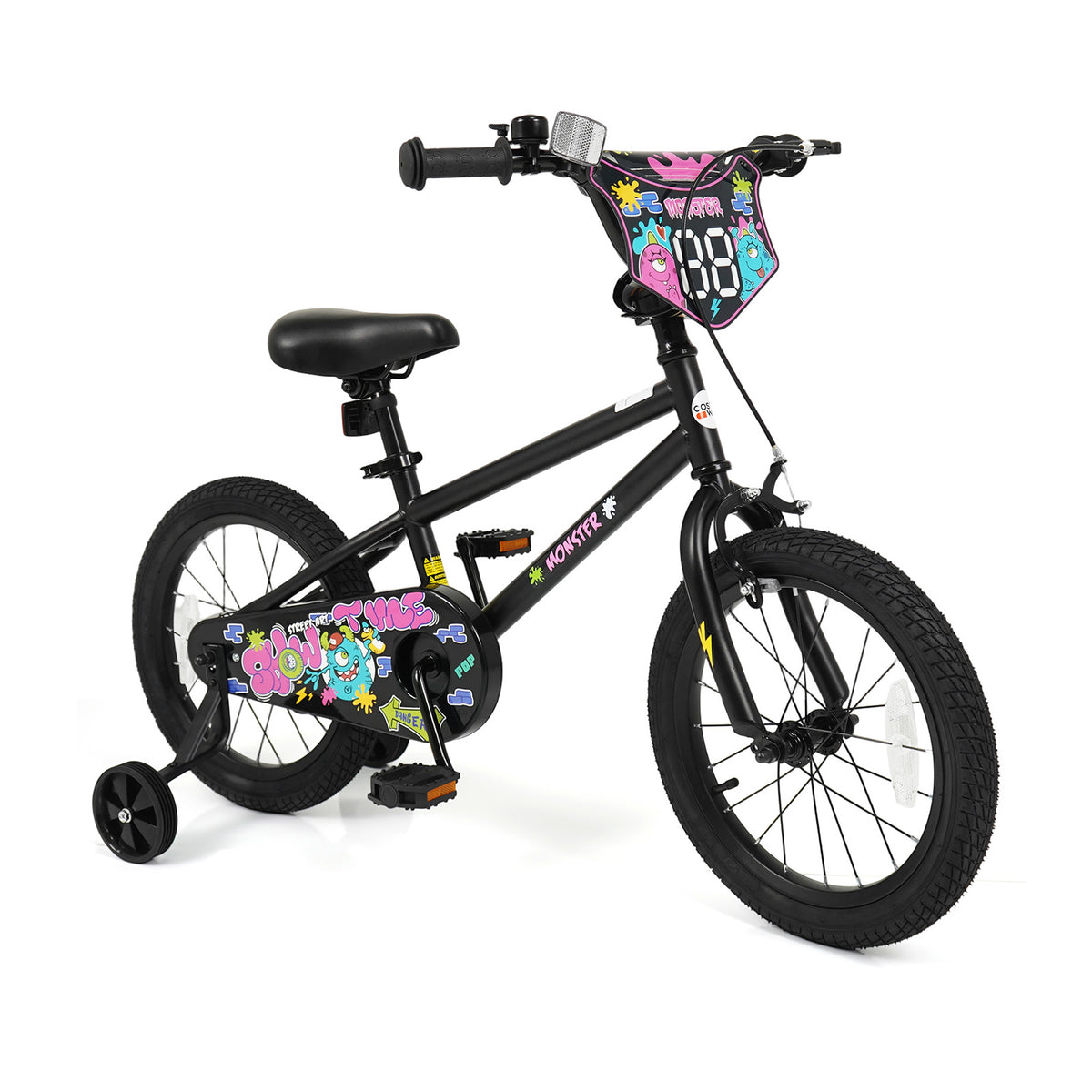 Kids Bike with Training Wheels for Ages 4-8 Years Old - Street Art Time