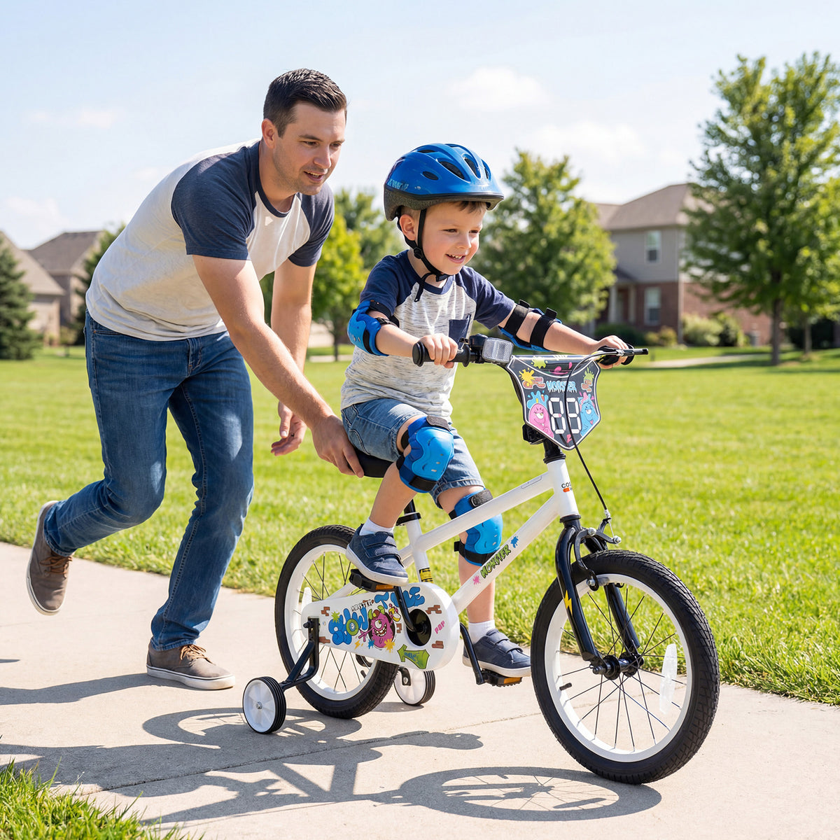Vélo pour enfant avec petites roues pour 3-4 ans - Street Art Time