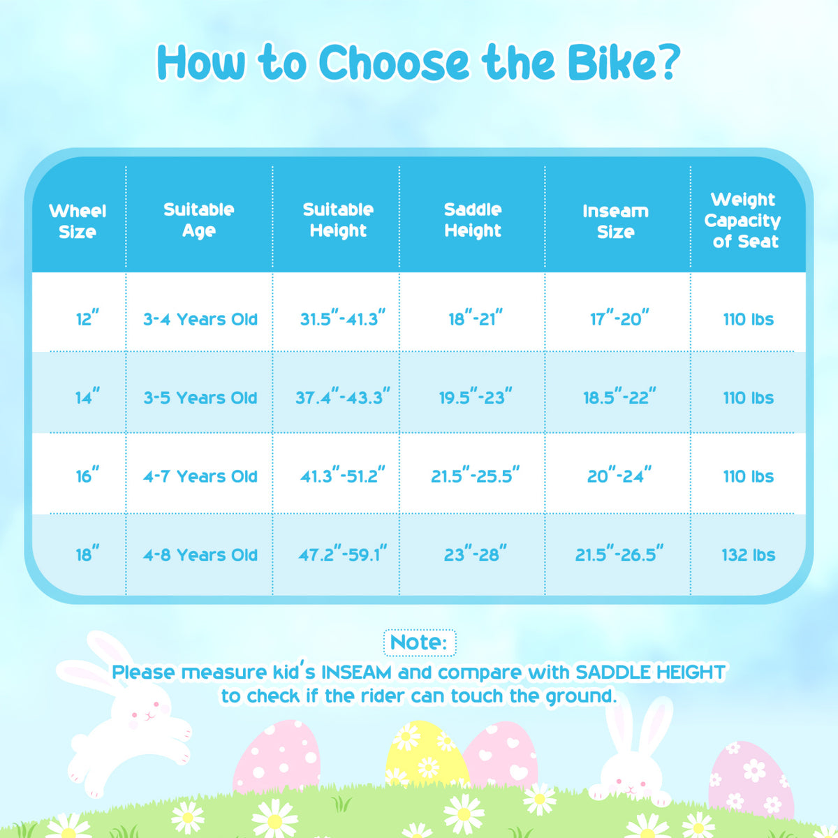 Girls Bike with Front Bag and Streamers for 3-4 Years