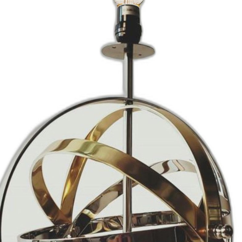 17" Bronze Metal Standard Table Lamp-Table Lamps-DECOROLALA