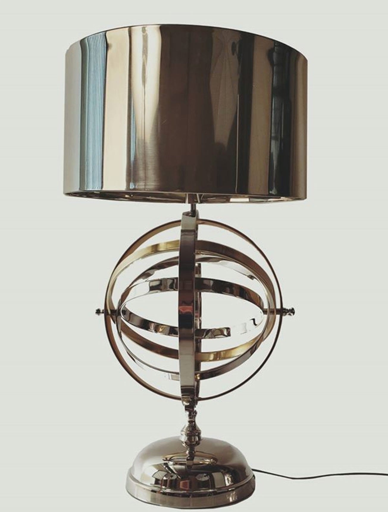 17" Bronze Metal Standard Table Lamp-Table Lamps-DECOROLALA