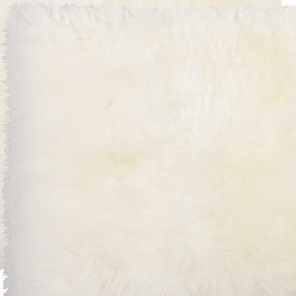 17" X 17" Off White Synthetic Solid Color Pad-Seat Cushions-DECOROLALA