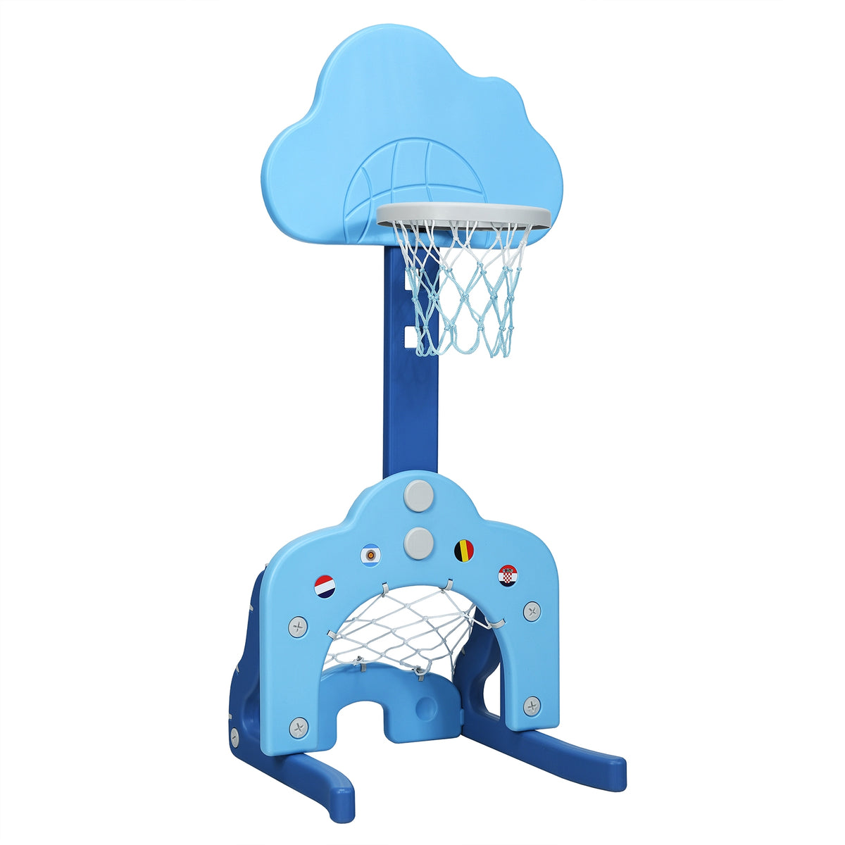 3-in-1 Kids Basketball Hoop Set with Balls