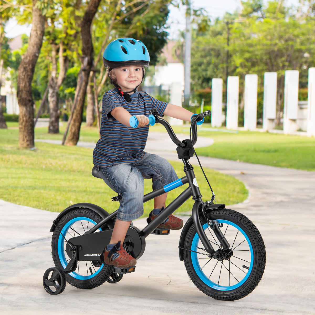 Kids Bike with Adjustable Handlebar and Saddle