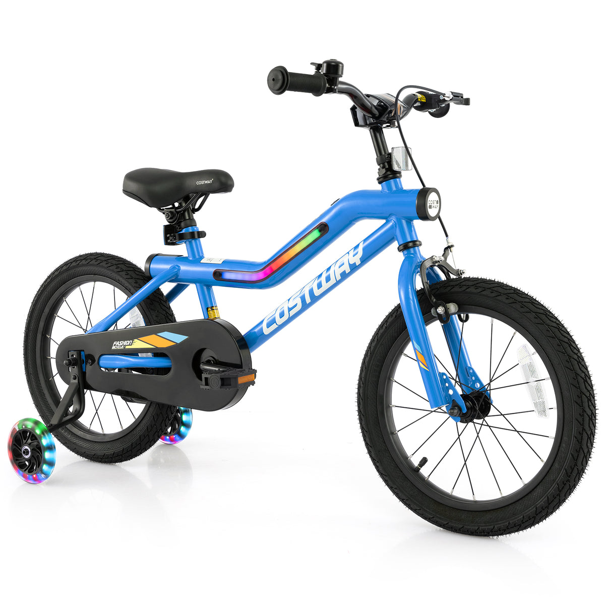 Vélo pour enfant breveté avec éclairage LED réglable et petites roues pour enfants de 4-7 ans