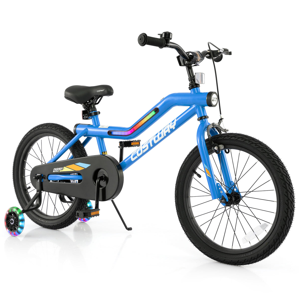 Vélo pour enfant breveté avec éclairage LED réglable et petites roues pour enfants de 4-7 ans