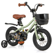 Kids Bike Adjustable with Training Wheels for 3-4 Years Old