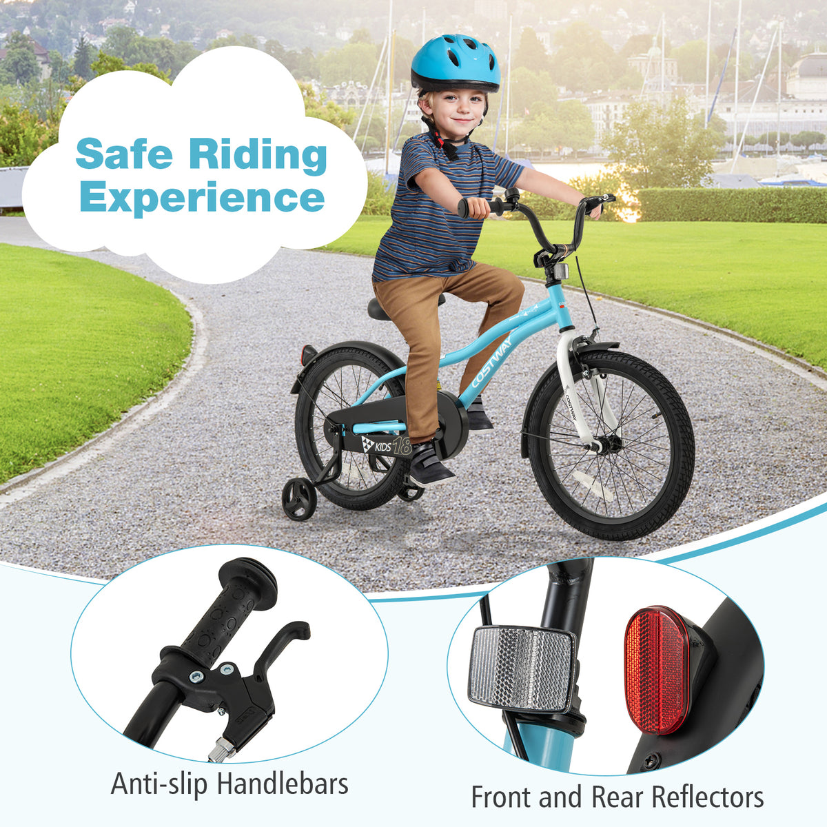 Kids Bike for 3-4 Years Old Children Bicycle with Training Wheels