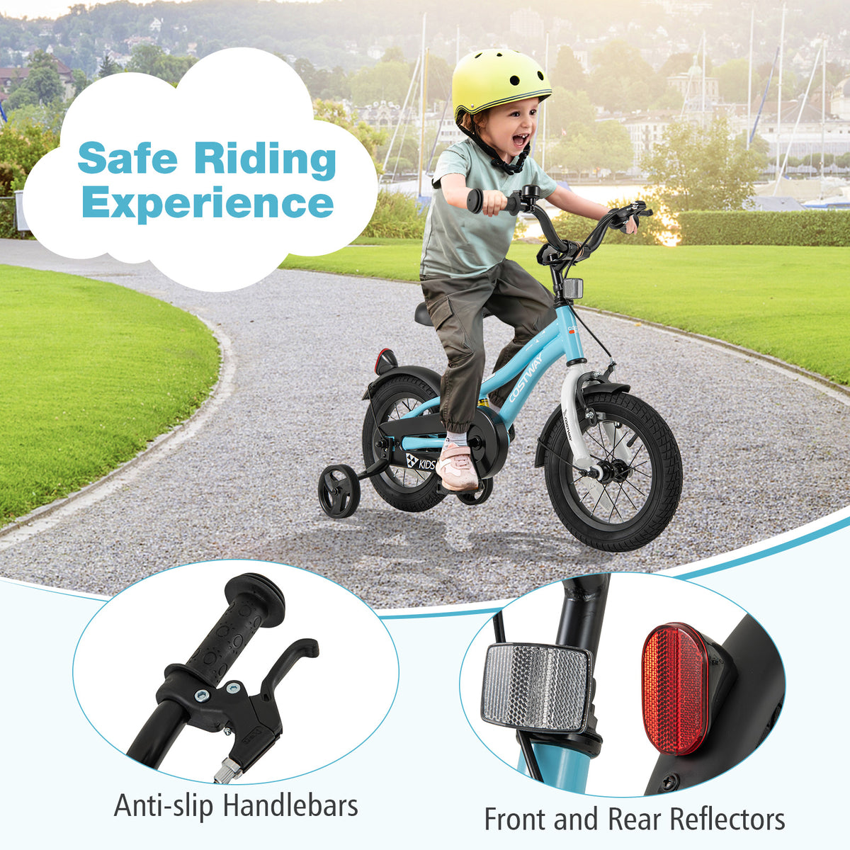 Kids Bike for 3-4 Years Old Children Bicycle with Training Wheels