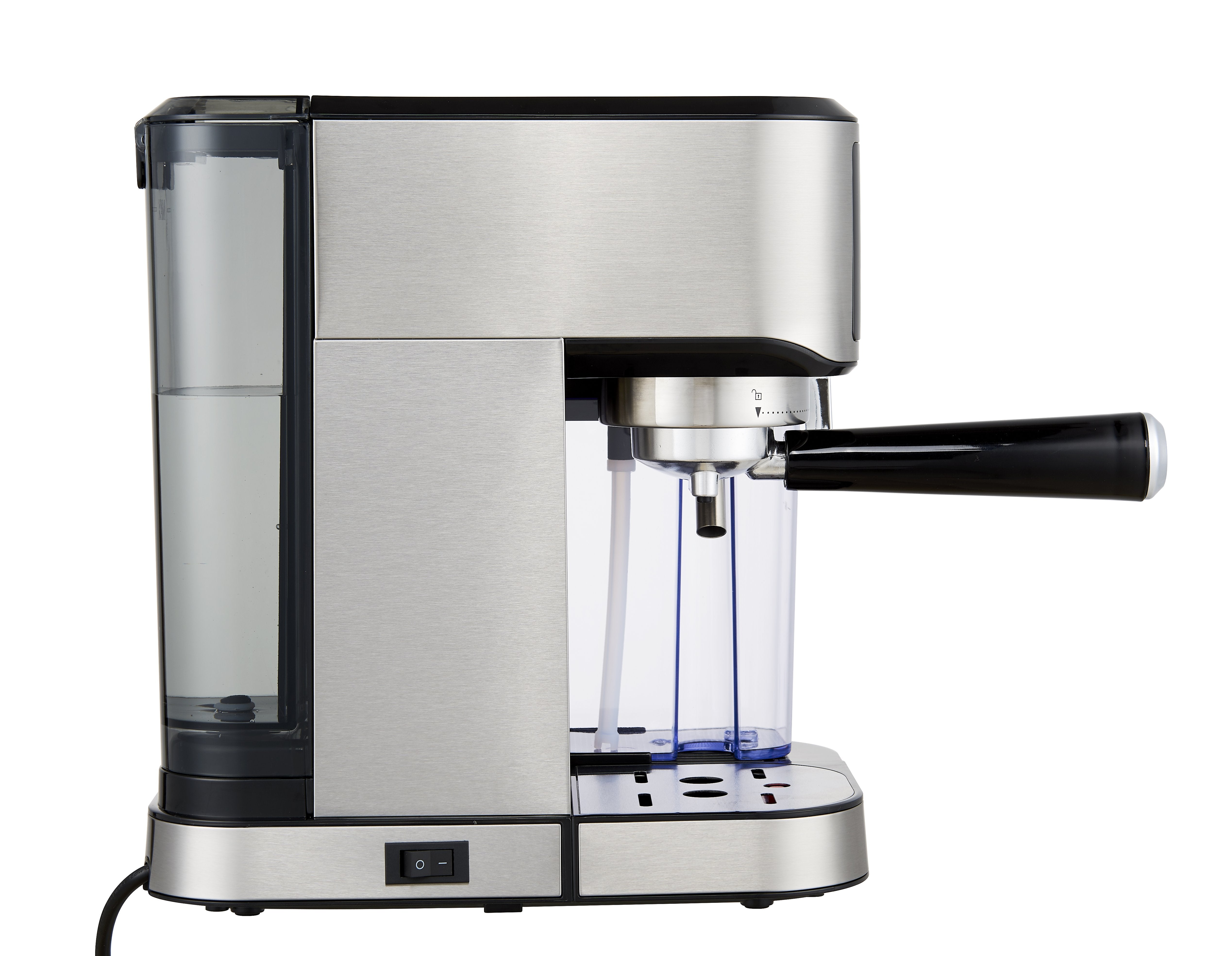 Salton Stainless Steel 3-In-1 Digital Espresso, Capuccino & Latte Machine-Coffee Makers & Espresso Machines-DECOROLALA