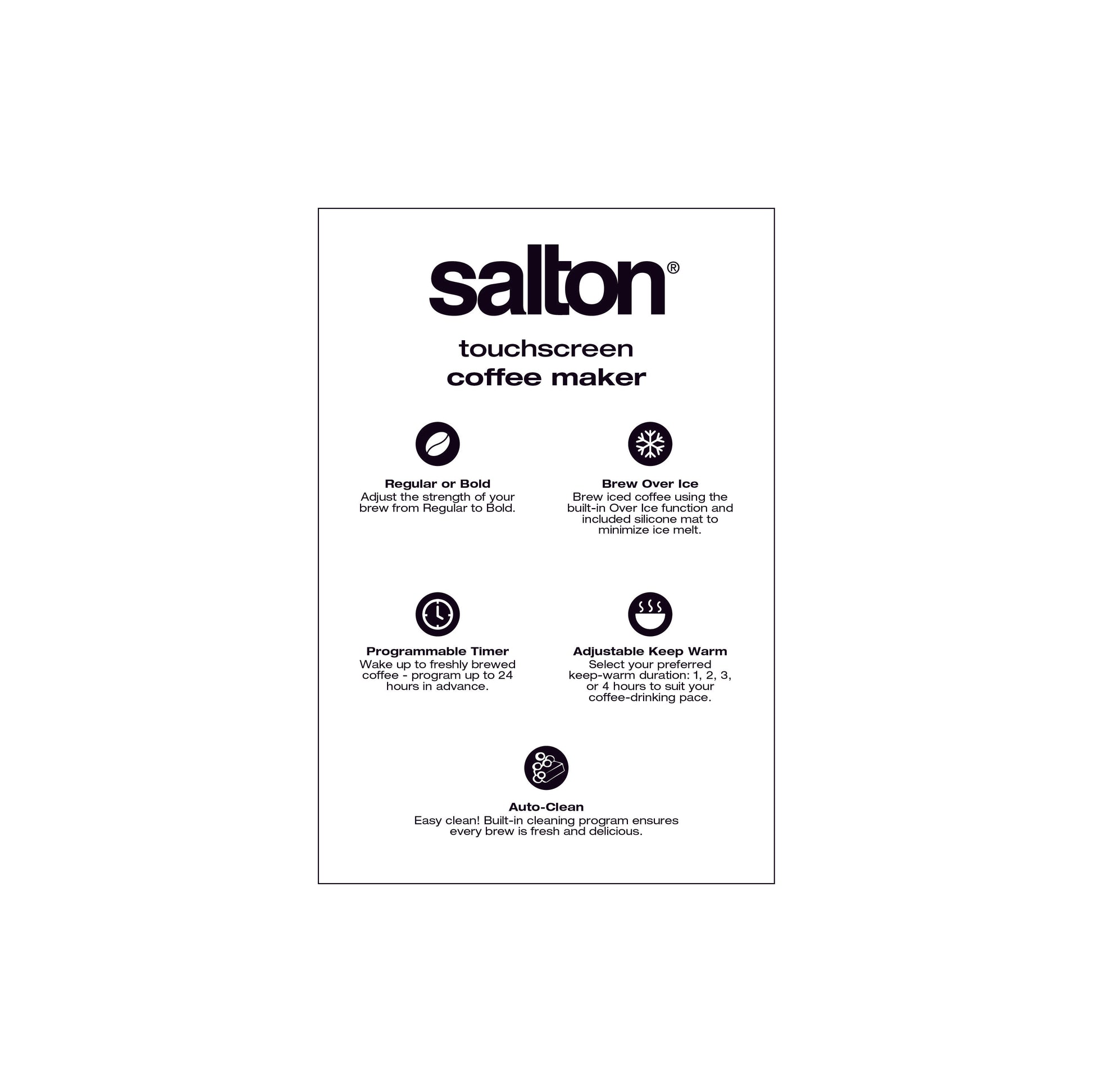 Salton Stainless Steel Digital Coffee Maker - 14 Cup-Coffee Makers & Espresso Machines-DECOROLALA