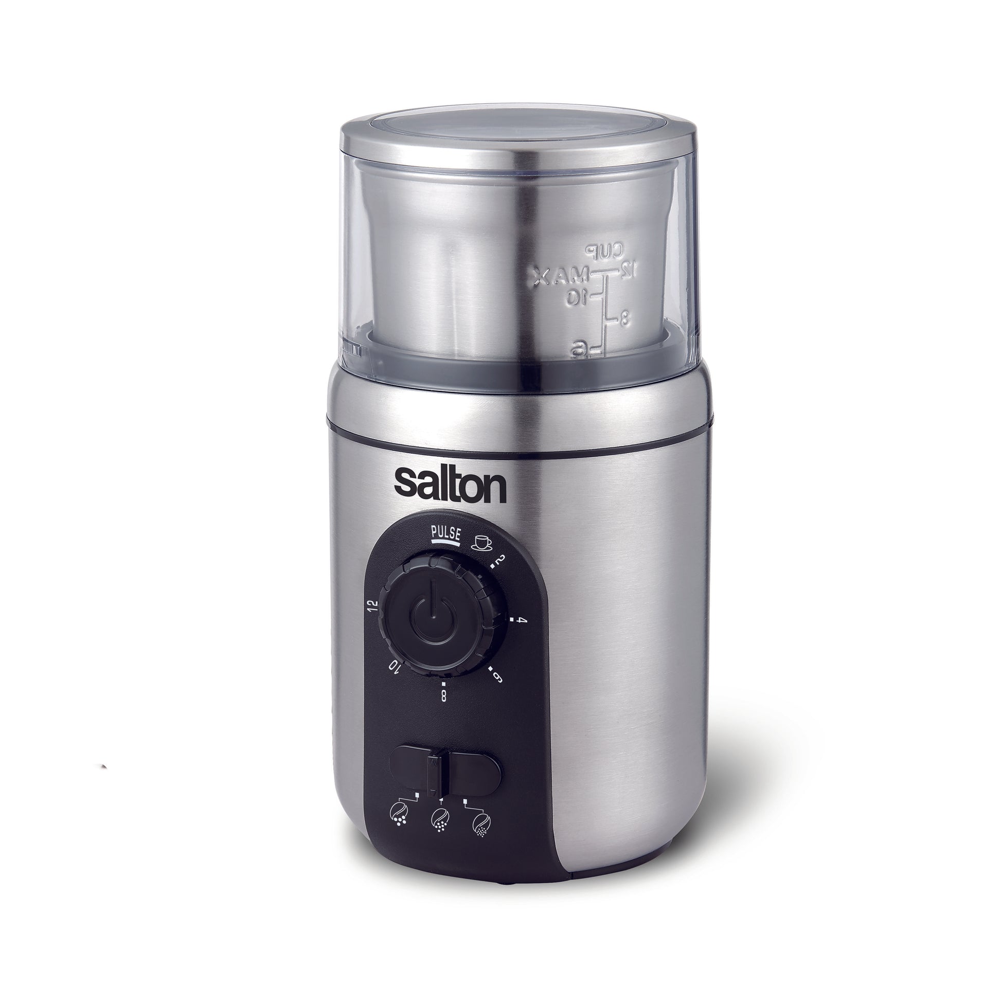 Salton Stainless Steel Smart Coffee Grinder-Food Grinders & Mills-DECOROLALA
